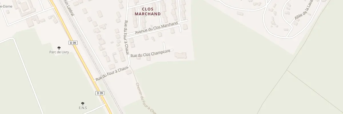 Plan du 11 Rue du Clos Champcore à Livry-sur-Seine