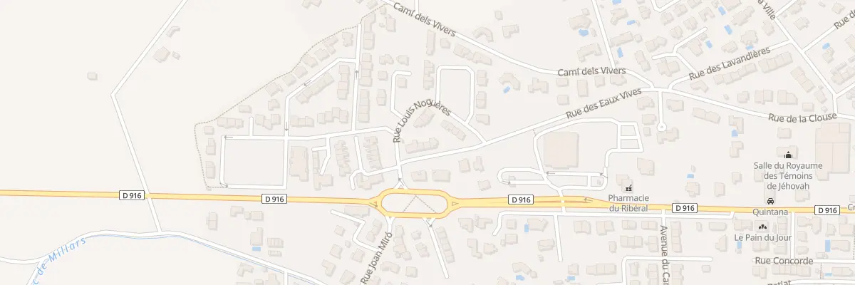 Plan du 15 Rue des Eaux Vives à Millas