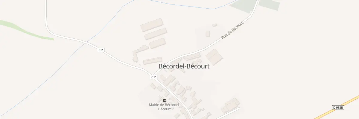 Plan du 4 Rue de Bécourt à Bécordel-Bécourt