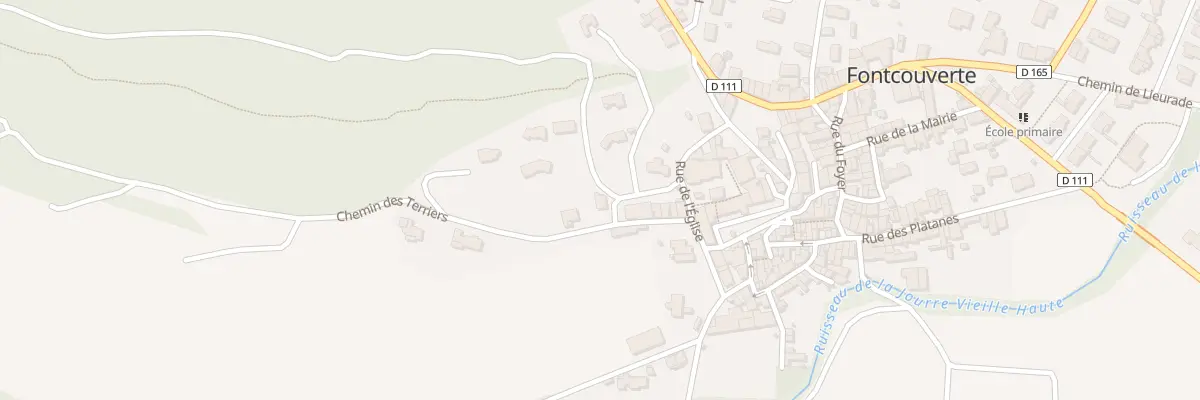 Plan du 1B Chemin des Amandiers à Fontcouverte