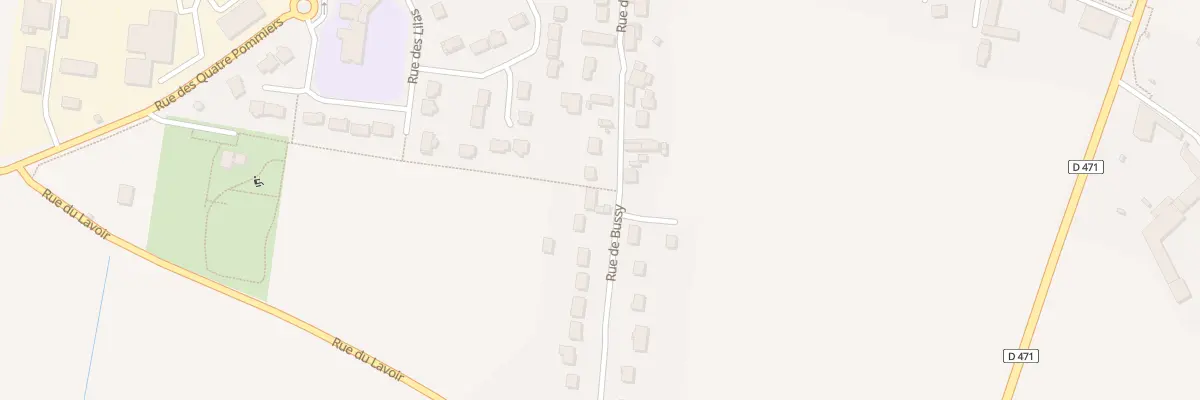 Plan du 36 Rue de Bussy à Montereau-sur-le-Jard