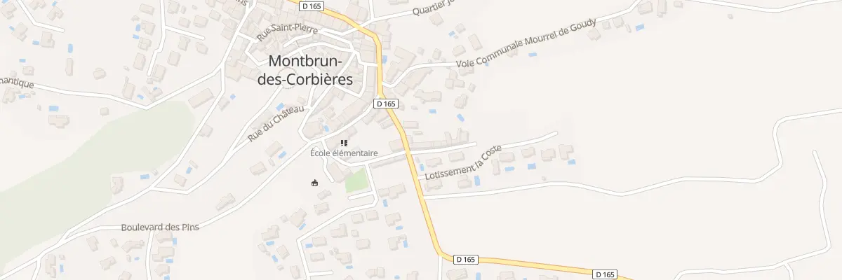 Plan du 4 All des Platanes à Montbrun-des-Corbières