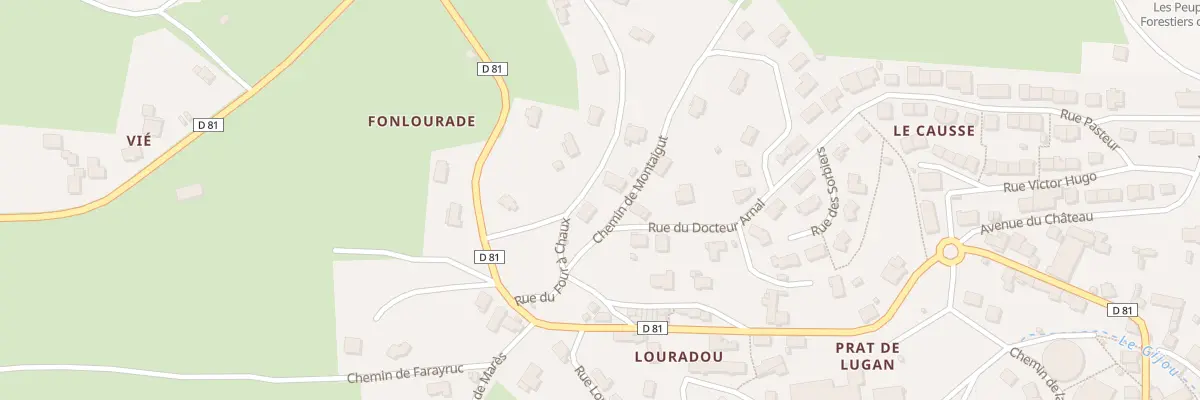 Plan du 2 Che de Boussou à Lacaune