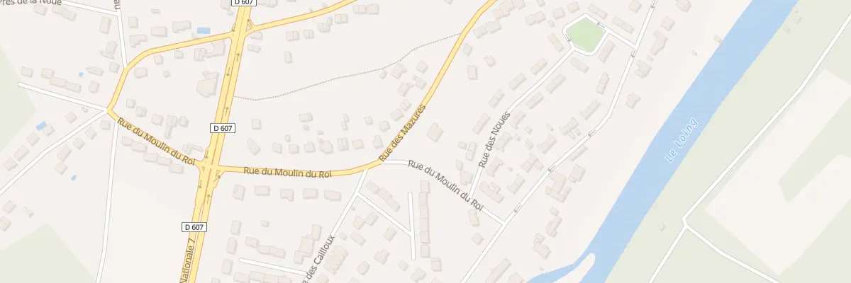 Plan du 6 Rue du Moulin du Roi à Grez-sur-Loing