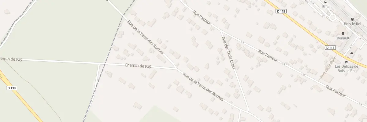 Plan du 24 Rue de la Terre des Roches à Bois-le-Roi