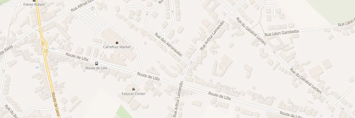Plan du 20 Rue des Frères Montgolfier à Beuvry