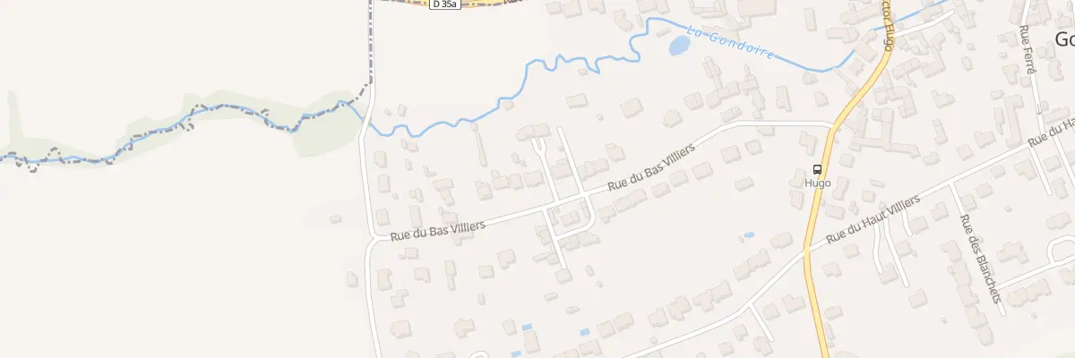 Plan du 20D Rue du Bas Villiers à Gouvernes