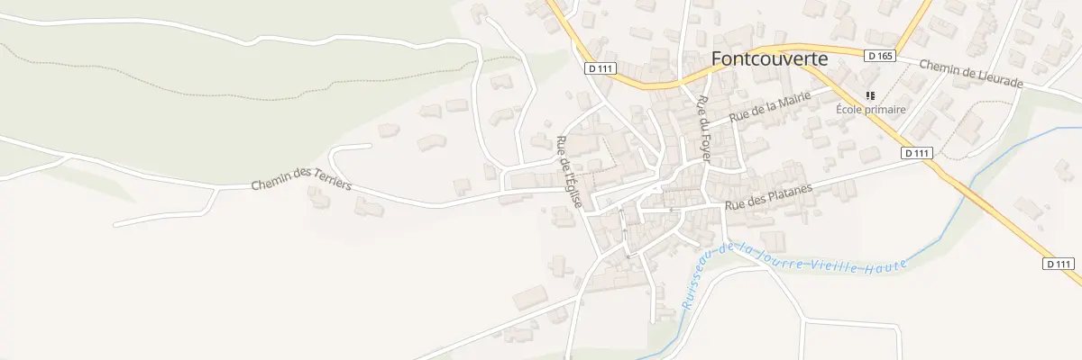 Plan du 6 Chemin des Terriers à Fontcouverte