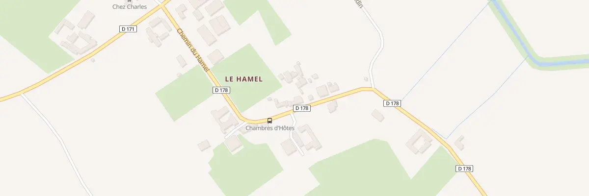 Plan du 1890 Rue du Hamel à Beuvry