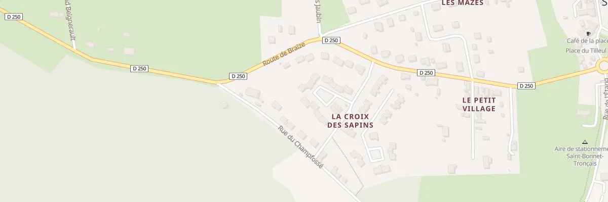 Plan du 16 Rue de la Croix des Sapins à Saint-Bonnet-Tronçais