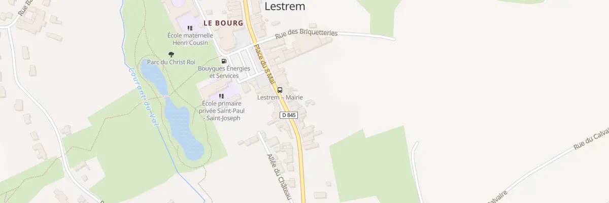 Plan du 43 Rte de Béthune à Lestrem