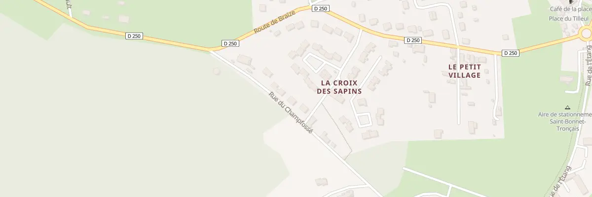 Plan du 10 Rue du Champ Fosse à Saint-Bonnet-Tronçais