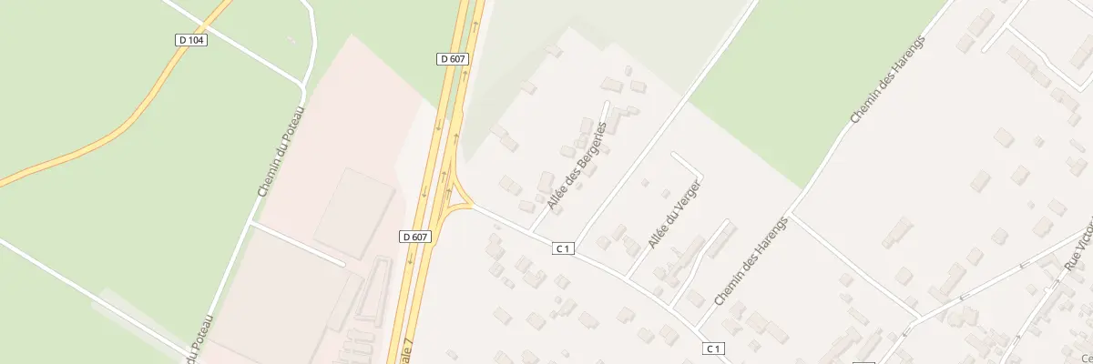 Plan du 2 All des Bergeries à Grez-sur-Loing
