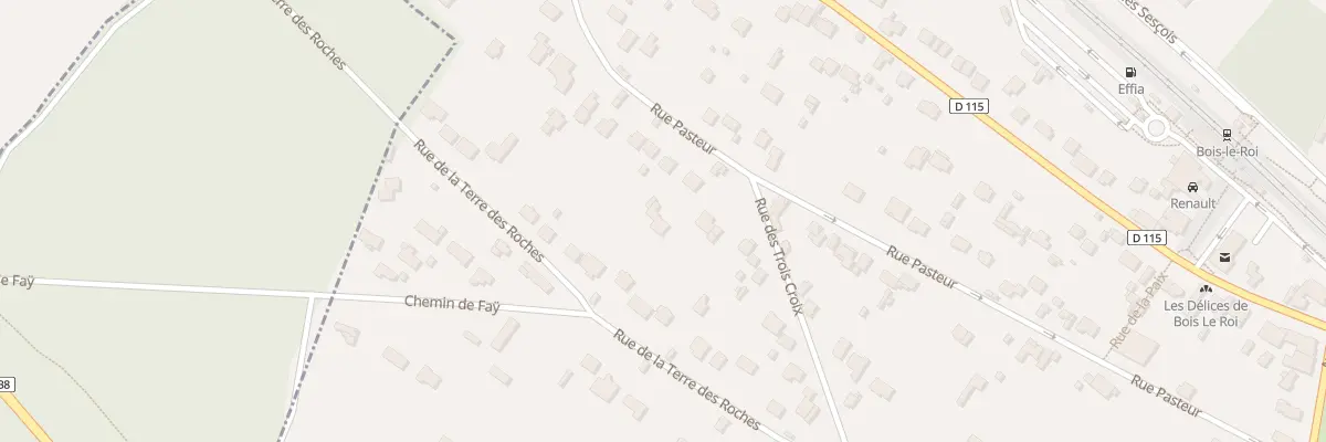 Plan du 26 Rue de la Terre des Roches à Bois-le-Roi
