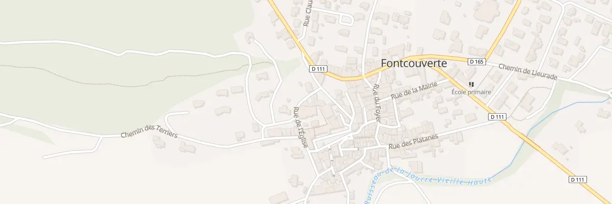 Plan du 1B Rue de l’Eglise à Fontcouverte