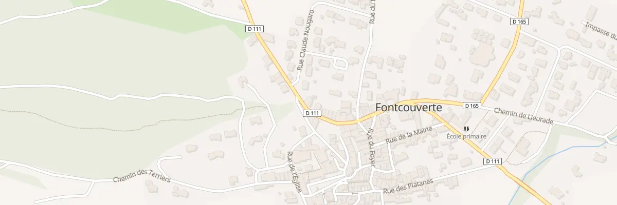 Plan du 3 Av de Carcassonne à Fontcouverte