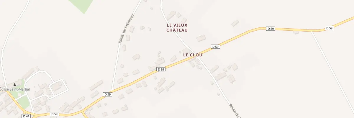 Plan du 70 Le Clou à Montigny