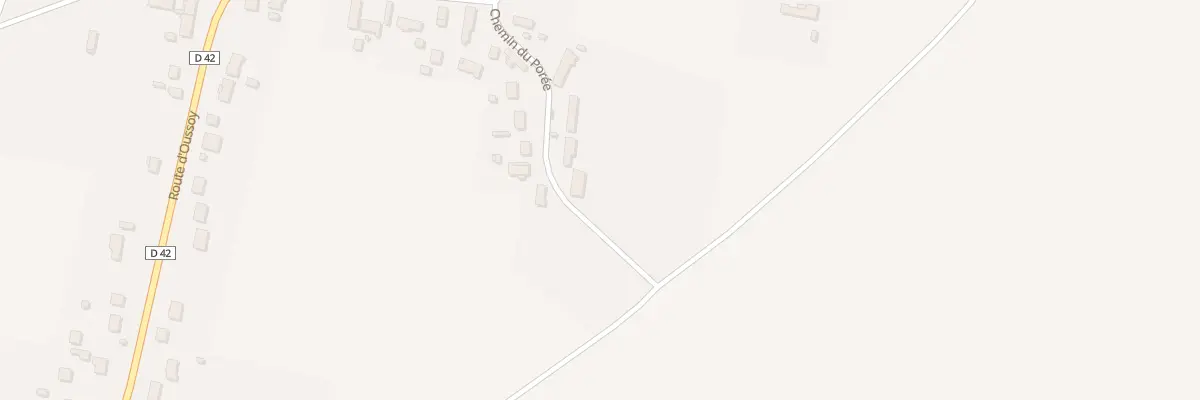 Plan du 9 Che du Porée à Vimory