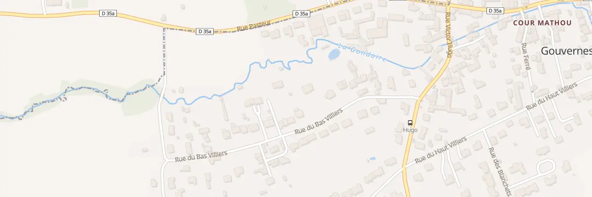Plan du 14 Rue du Bas Villiers à Gouvernes