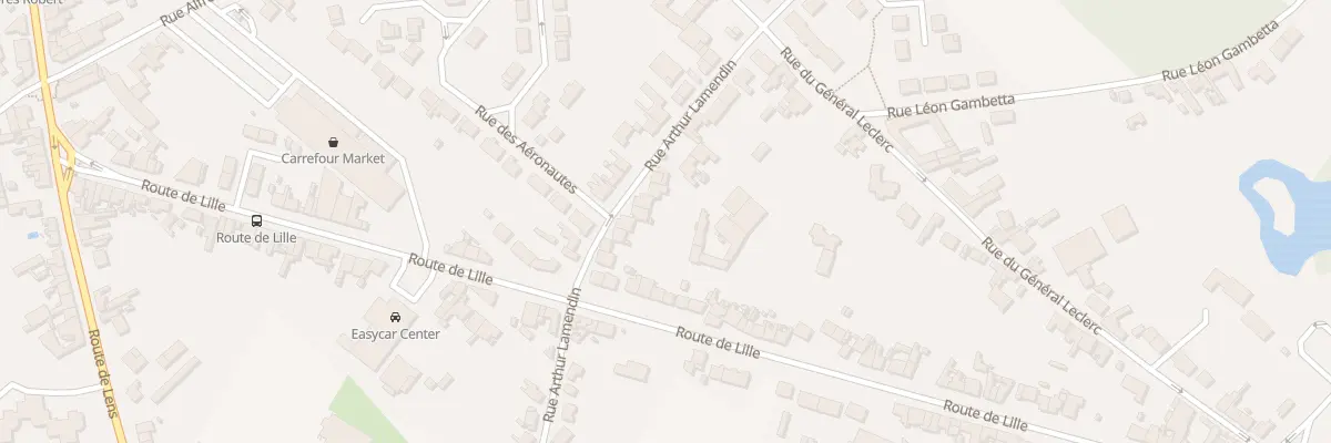 Plan du 15 Rue Arthur Lamendin à Beuvry