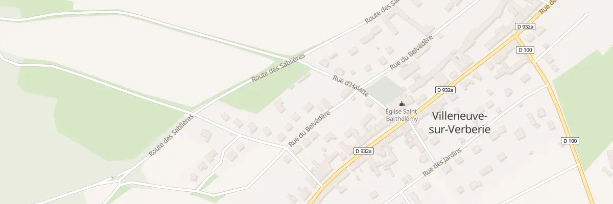 Plan du 18 Rue du Belvédère à Villeneuve-sur-Verberie