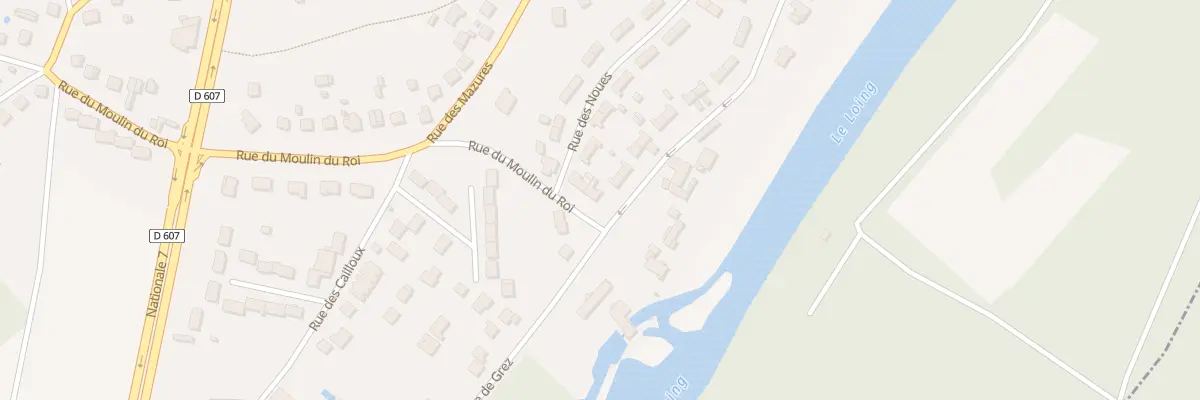 Plan du 2 Rue du Moulin du Roi à Grez-sur-Loing