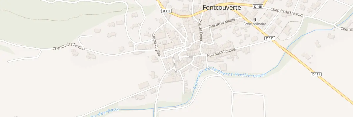 Plan du 113 Rue Jean Cadastrem à Fontcouverte