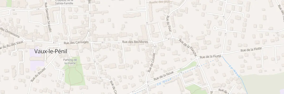 Plan du 22 Rue des Rechevres à Vaux-le-Pénil