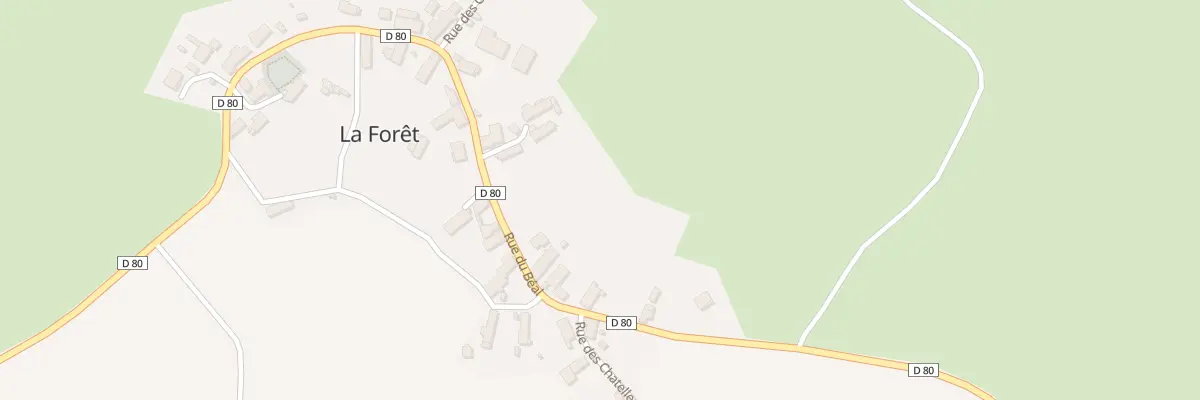 Plan du 5061 La Foret à Cisternes-la-Forêt