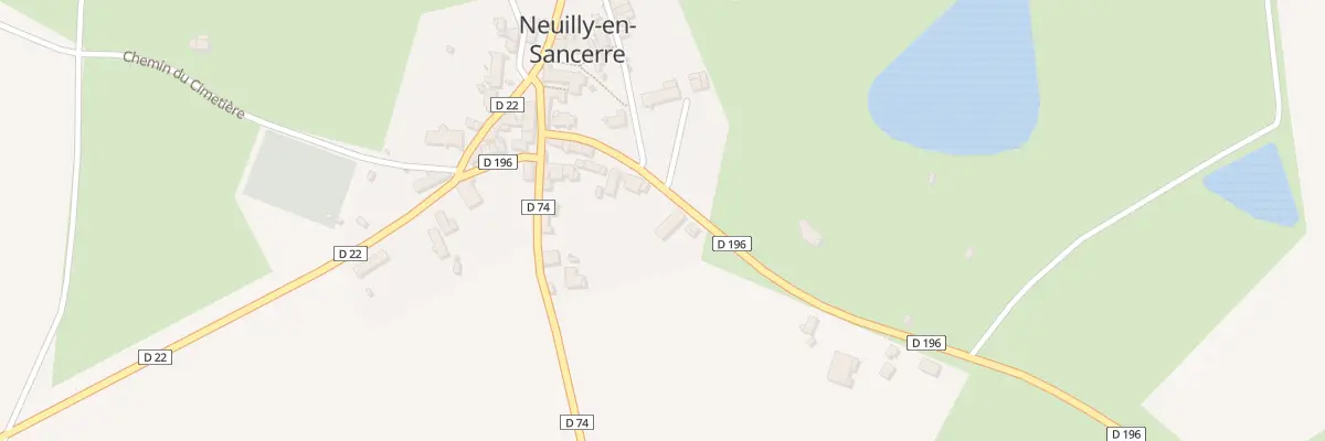 Plan du 108 Rte de la Grande Sauldre à Neuilly-en-Sancerre