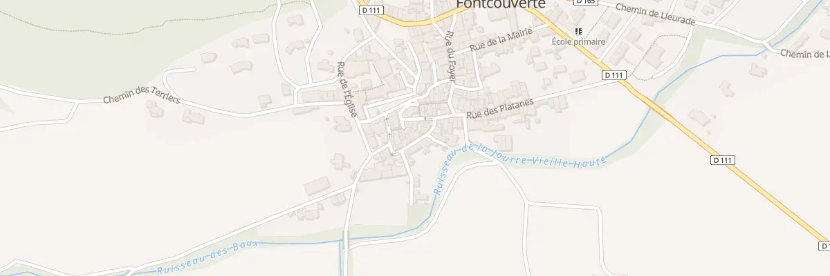 Plan du 105 Rue de Fontcalel à Fontcouverte