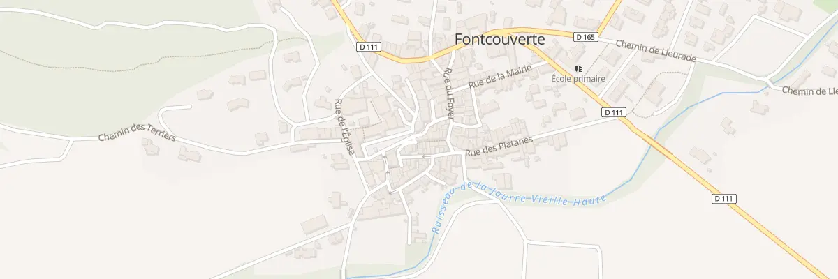 Plan du 116 Rue Jean Cadastrem à Fontcouverte