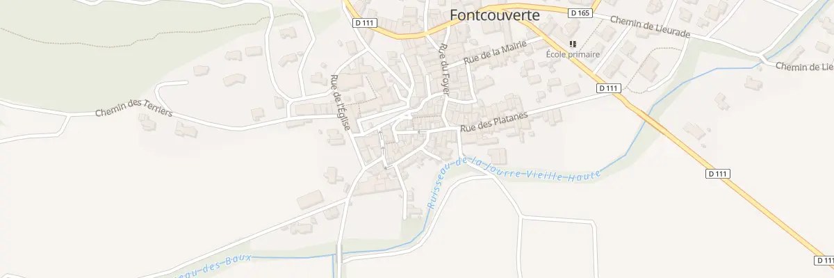 Plan du 6 Rue du Maronnier à Fontcouverte