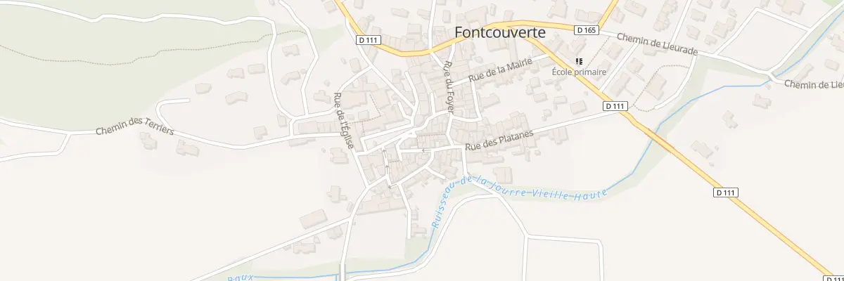 Plan du 18 Rue Jean Cadastrem à Fontcouverte
