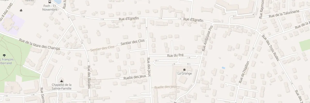 Plan du 119 Rue des Jeux à Vaux-le-Pénil