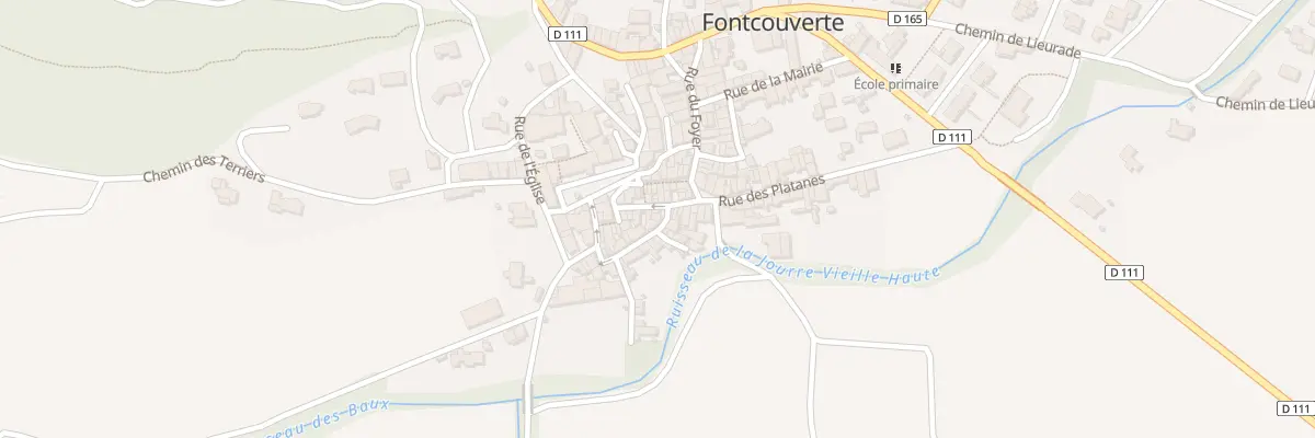 Plan du 5214 Rue de Fontcalel à Fontcouverte
