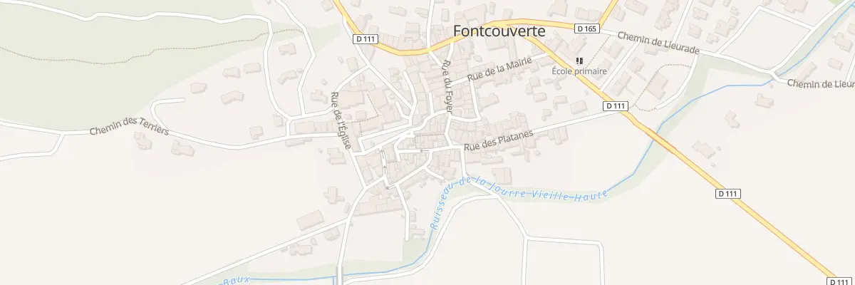 Plan du 3 Rue du Maronnier à Fontcouverte