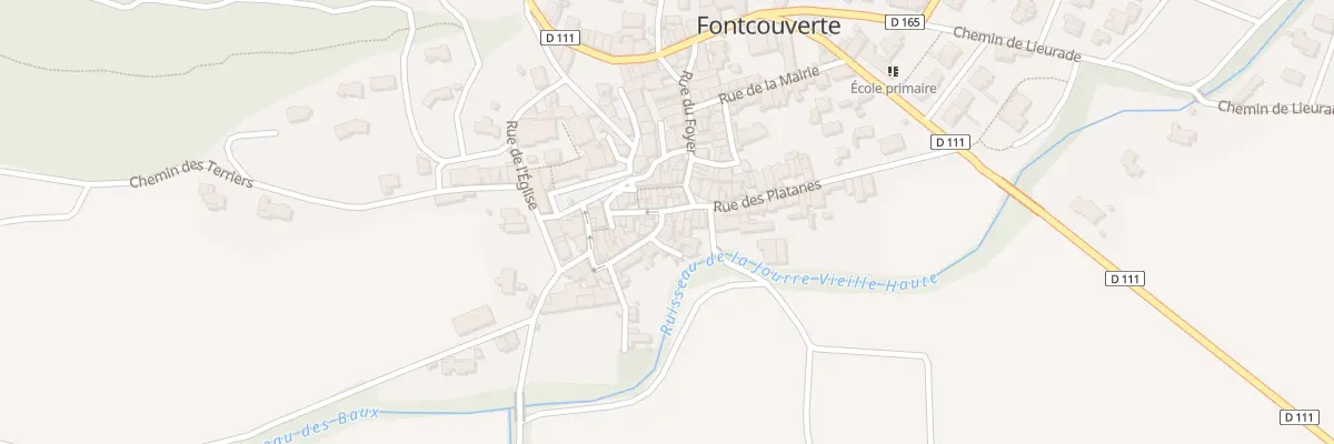 Plan du 24 Rue de Fontcalel à Fontcouverte