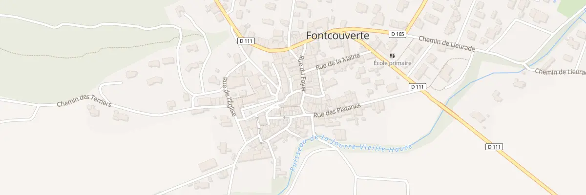 Plan du 119 Rue du Chateau à Fontcouverte