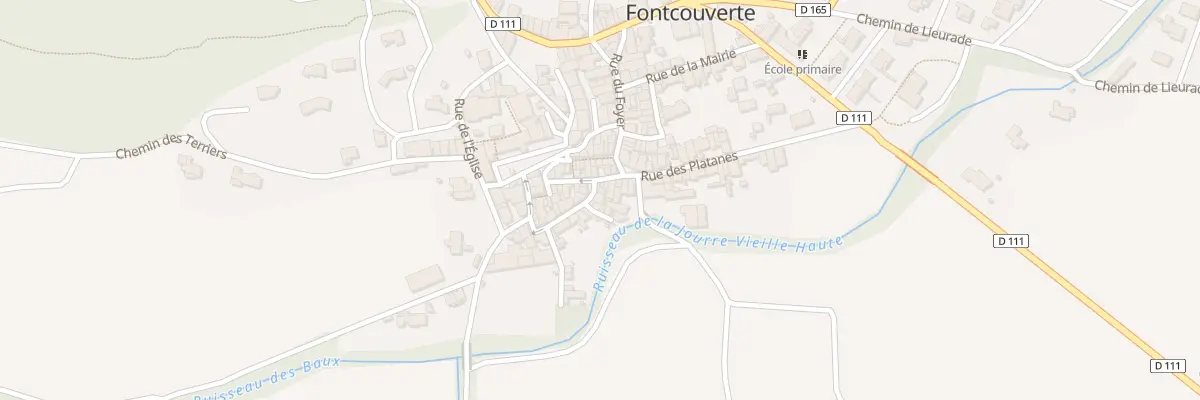 Plan du 22 Rue de Fontcalel à Fontcouverte