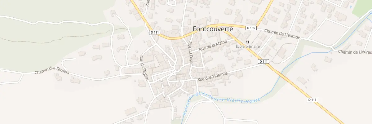 Plan du 3 Rue du Chateau à Fontcouverte