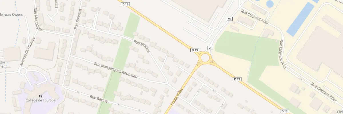 Plan du 6 Rue Molière à Dammartin-en-Goële