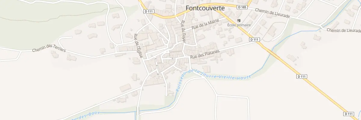 Plan du 91 Rue du Maronnier à Fontcouverte