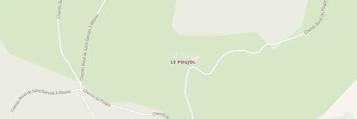 Plan du 5160 Le Poujol à Saint-Symphorien-de-Thénières