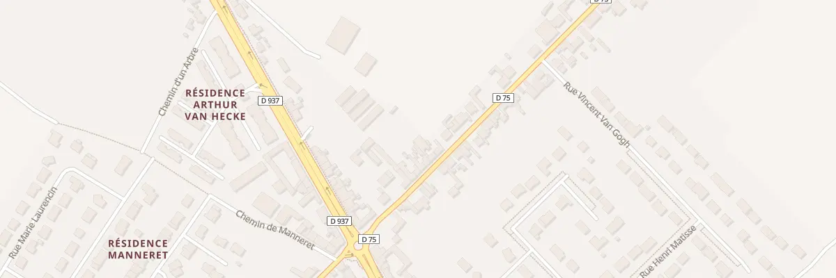 Plan du 23 Rue Alfred de Vigny à Sains-en-Gohelle
