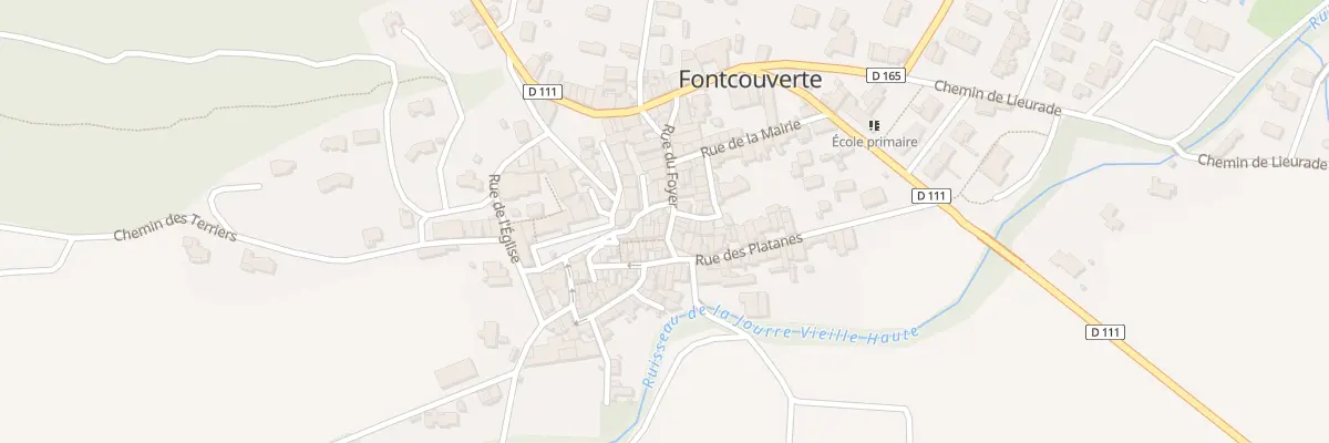 Plan du 122 Rue du Foyer à Fontcouverte