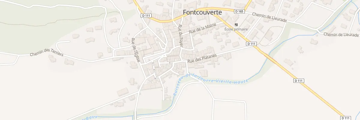 Plan du 92 La Placette à Fontcouverte