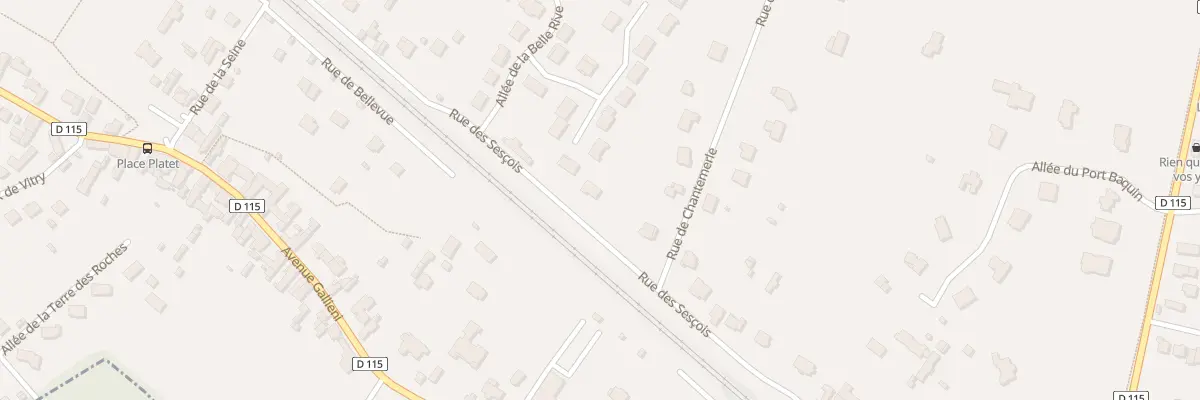 Plan du 23 Rue des Sescois à Bois-le-Roi