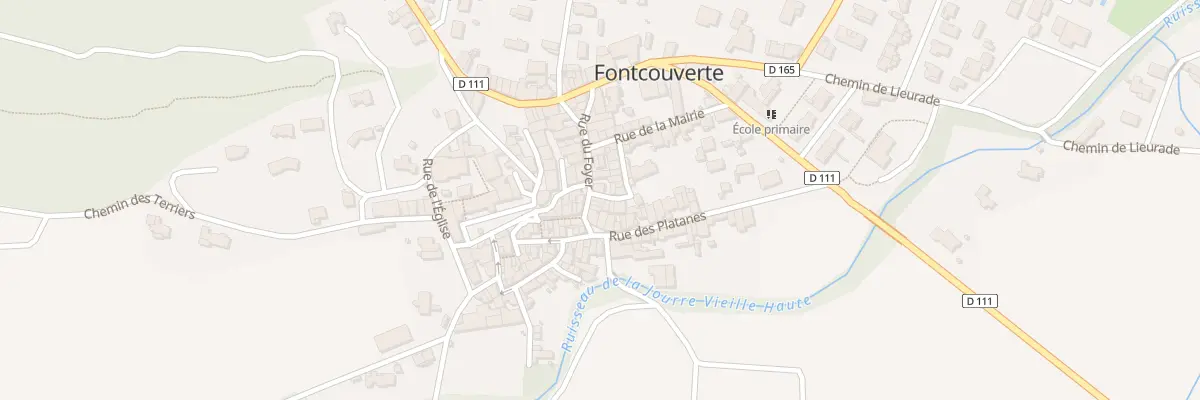 Plan du 71 Rue de la Bergerie à Fontcouverte