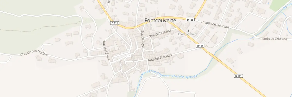 Plan du 49 Rue du Foyer à Fontcouverte